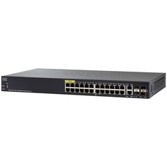 Коммутатор Cisco SG350-28P 24-PoE Управляемый 28-ports, SG350-28P-K9-EU, фото 