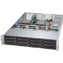 Корпус Supermicro SuperChassis 826BE26-R1K28WB Rack 1280Вт Чёрный 2U, CSE-826BE26-R1K28WB, фото 