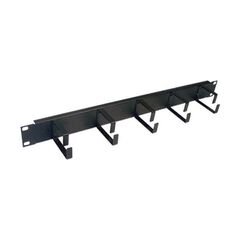 Кабельный органайзер LANMASTER TWT-ORG1U Горизонтальный Внутренний 1U, TWT-ORG1U-5V, фото 