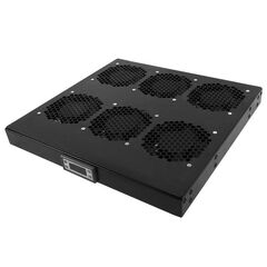 Вентиляторный модуль ЦМО R-FAN-6K 1U 6 вент. Контроллер температуры цвет Чёрный, R-FAN-6K-1U-9005, фото 