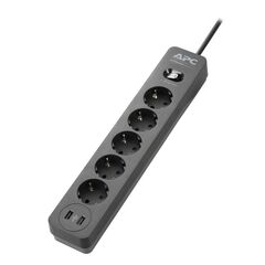 Сетевой фильтр APC by Schneider Electric Essential SurgeArrest 1.5 м Чёрный, PME5U2B-RS, фото 
