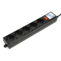Сетевой фильтр Power Cube SPG-B 1.9 м Чёрный, SPG-B-6-BLACK, фото 