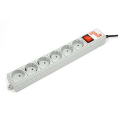 Сетевой фильтр Power Cube SPG(5+1)-B 1.9 м Серый, SPG(5+1)-B-6, фото 