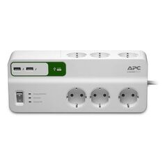 Сетевой фильтр APC by Schneider Electric Essential SurgeArrest 2 м Белый, PM6U-RS, фото 