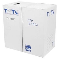 Кабель LANMASTER FTP кат. 5e Чёрный 305 м, для внешней прокладки, с тросом, TWT-5EFTP-OUT-TR, фото 