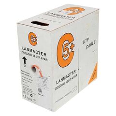 Кабель LANMASTER UTP кат. 5e Зелёный 305 м, LAN-5EUTP-GN, фото 