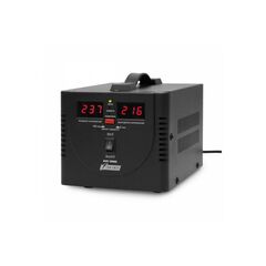 Стабилизатор Powerman AVS-D 1000ВА in140-260В out220V, POWERMAN AVS 1000D Black, фото 
