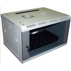 Настенный шкаф LANMASTER PRO 9U Ш600xГ450мм Серый, TWT-CBWPG-9U-6X4-GY, фото 