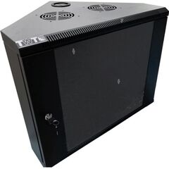 Настенный шкаф угловой LANMASTER TWT-CBWTG 6U Ш600xГ600мм Чёрный, TWT-CBWTG-6U-6X6-BK, фото 