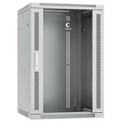 Cabeus SH-05F-18U60/35 Шкаф телекоммуникационный настенный 19" 18U 600x350x901mm (ШхГхВ) дверь стекло, фото 