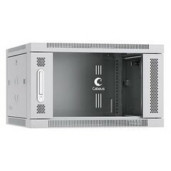 Cabeus SH-05F-6U60/60 Шкаф телекоммуникационный настенный 19" 6U 600x600x368mm (ШхГхВ) дверь стекло, фото 