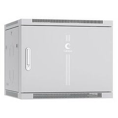 Cabeus SH-05F-9U60/60m Шкаф телекоммуникационный настенный 19" 9U 600x600x501mm (ШхГхВ) дверь металл, фото 