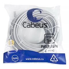 Cabeus PC-UTP-RJ45-Cat.5e-20m Патч-корд U/UTP, фото 