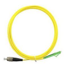 Cabeus FOP(s)-9-LC/APC-FC/UPC-1m Шнур оптический simplex LC/APC-FC/UPC 9/125 sm 1м LSZH, фото 