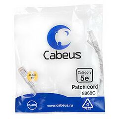Cabeus PC-FTP-RJ45-Cat.5e-0.3m-LSZH Патч-корд F/UTP, фото 