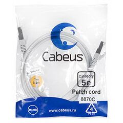 Cabeus PC-FTP-RJ45-Cat.5e-1m-LSZH Патч-корд F/UTP, фото 