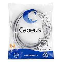 Cabeus PC-FTP-RJ45-Cat.5e-10m-LSZH Патч-корд F/UTP, фото 