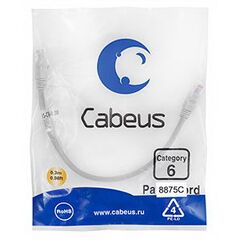 Cabeus PC-UTP-RJ45-Cat.6-0.3m-LSZH Патч-корд U/UTP, фото 