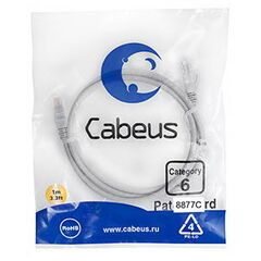 Cabeus PC-UTP-RJ45-Cat.6-1m-LSZH Патч-корд U/UTP, фото 