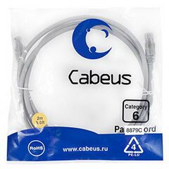 Cabeus PC-UTP-RJ45-Cat.6-2m-LSZH Патч-корд U/UTP, фото 
