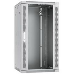 Cabeus SH-05F-22U60/60 Шкаф телекоммуникационный настенный 19" 22U 600x600x1082mm (ШхГхВ) дверь стекло, фото 