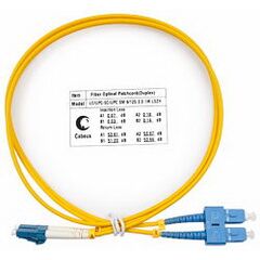 Cabeus FOP(d)-9-LC-SC-1m Шнур оптический duplex LC-SC 9/125 sm 1м LSZH, фото 