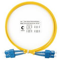 Cabeus FOP(d)-9-SC-SC-1,5m Шнур оптический duplex SC-SC 9/125 sm 1,5м LSZH, фото 