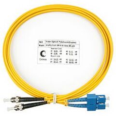 Cabeus FOP(d)-9-SC-ST-2m Шнур оптический duplex SC-ST 9/125 sm 2м LSZH, фото 