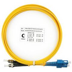 Cabeus FOP(d)-9-SC-ST-3m Шнур оптический duplex SC-ST 9/125 sm 3м LSZH, фото 