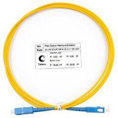 Cabeus FOP(s)-9-SC-SC-1,5m Шнур оптический simplex SC-SC 9/125 sm 1,5м LSZH, фото 