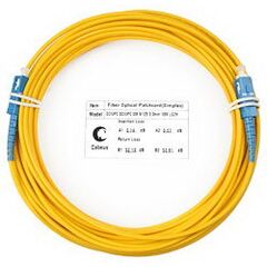 Cabeus FOP(s)-9-SC-SC-15m Шнур оптический simplex SC-SC 9/125 sm 15м LSZH, фото 