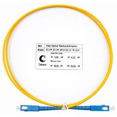 Cabeus FOP(s)-9-SC-SC-1m Шнур оптический simplex SC-SC 9/125 sm 1м LSZH, фото 