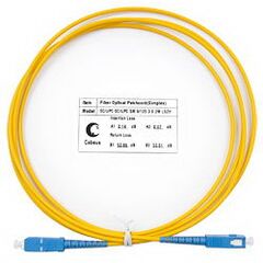 Cabeus FOP(s)-9-SC-SC-2m Шнур оптический simplex SC-SC 9/125 sm 2м LSZH, фото 