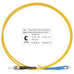 Cabeus FOP(s)-9-SC-ST-1m Шнур оптический simplex SC-ST 9/125 sm 1м LSZH, фото 