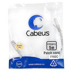 Cabeus PC-FTP-RJ45-Cat.5e-0.3m Патч-корд F/UTP, фото 