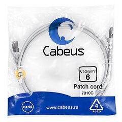 Cabeus PC-FTP-RJ45-Cat.6-2m-LSZH Патч-корд F/UTP, фото 