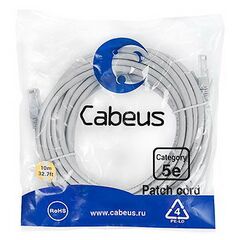 Cabeus PC-UTP-RJ45-Cat.5e-10m-LSZH Патч-корд U/UTP, фото 