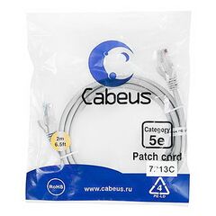 Cabeus PC-UTP-RJ45-Cat.5e-2m Патч-корд U/UTP, фото 