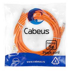Cabeus PC-UTP-RJ45-Cat.5e-5m-OR Патч-корд U/UTP, фото 