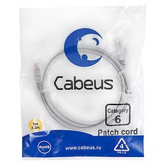 Cabeus PC-UTP-RJ45-Cat.6-1m Патч-корд U/UTP, фото 