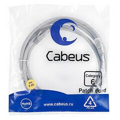 Cabeus PC-UTP-RJ45-Cat.6-3m Патч-корд U/UTP, фото 