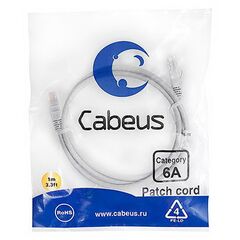 Cabeus PC-UTP-RJ45-Cat.6a-1m-LSZH Патч-корд U/UTP, фото 