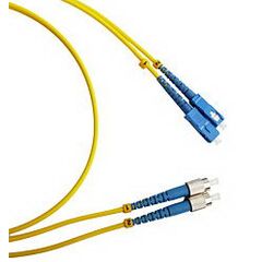 Cabeus FOP(d)-9-SC-FC-15m Шнур оптический duplex SC-FC 9/125 sm 15м LSZH, фото 