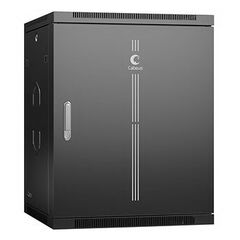 Cabeus SH-05F-15U60/60m-BK Шкаф телекоммуникационный настенный 19" 15U 600x600x769mm (ШхГхВ) дверь металл, фото 