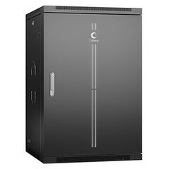 Cabeus SH-05F-18U60/60m-BK Шкаф телекоммуникационный настенный 19" 18U 600x600x901mm (ШхГхВ) дверь металл, фото 
