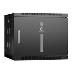 Cabeus SH-05F-9U60/60m-BK Шкаф телекоммуникационный настенный 19" 9U 600x600x501mm (ШхГхВ) дверь металл, фото 