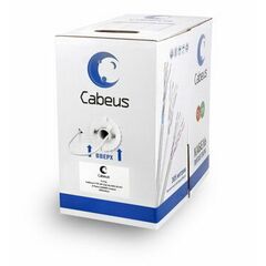 Cabeus FTP-4P-Cat.5e-SOLID-GY Кабель витая пара экранированная FTP (F/UTP), фото 