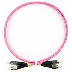 Cabeus FOP-50-OM4-FC-FC-1,5m Шнур оптический duplex FC-FC 50/125 mm OM4 1,5м LSZH, фото 