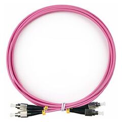 Cabeus FOP-50-OM4-FC-FC-2m Шнур оптический duplex FC-FC 50/125 mm OM4 2м LSZH, фото 