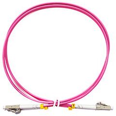 Cabeus FOP-50-OM4-LC-LC-1,5m Шнур оптический duplex LC-LC 50/125 mm OM4 1,5м LSZH, фото 